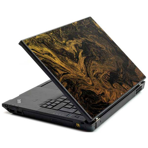 Gold and Black Marble Lenovo T420 Skin