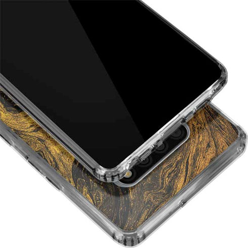 Gold and Black Marble LG Stylo 6 Clear Case