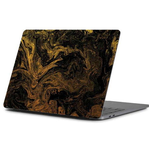 Gold and Black Marble Apple MacBook Pro 13-inch Skin