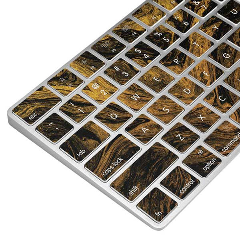 Gold and Black Marble Magic Keyboard Skin