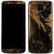 Gold and Black Marble Moto E5 Plus Skin