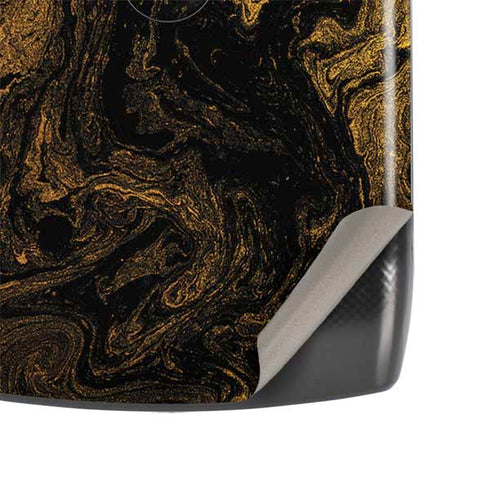 Gold and Black Marble Motorola RAZR Skin