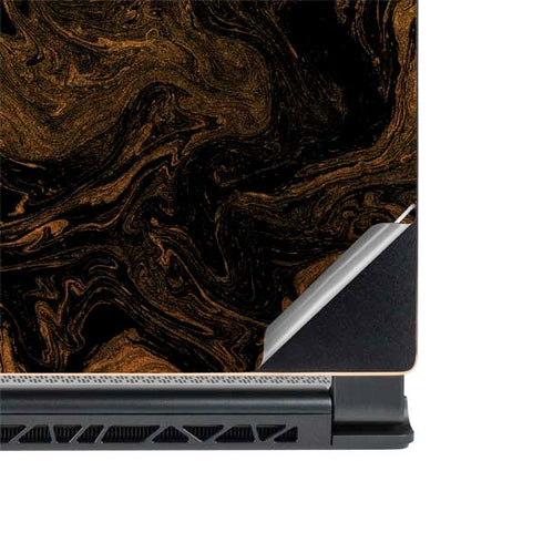 Gold and Black Marble MSI GS65 Stealth Laptop Skin
