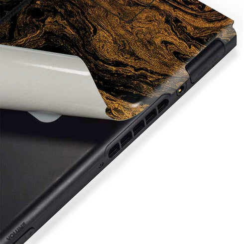 Gold and Black Marble Nintendo Switch Bundle Skin