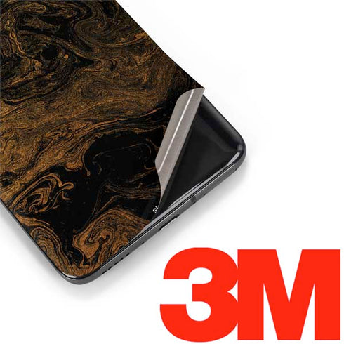 Gold and Black Marble OnePlus 7 Pro Skin