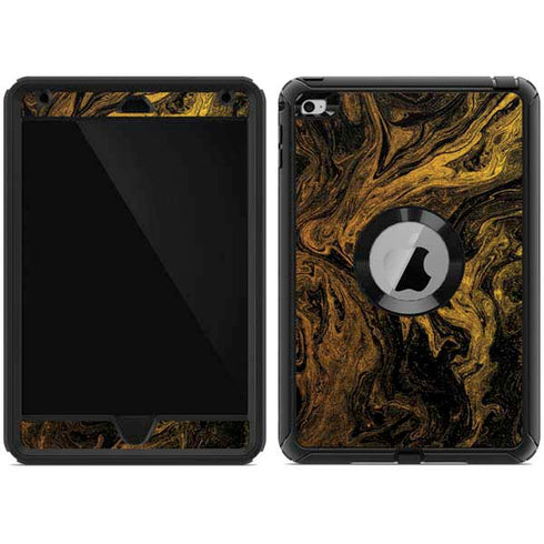 Gold and Black Marble Otterbox Defender iPad Skin