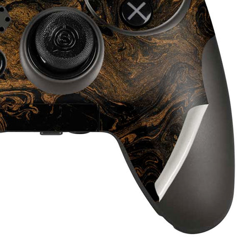 Gold and Black Marble PlayStation Scuf Vantage 2 Controller Skin