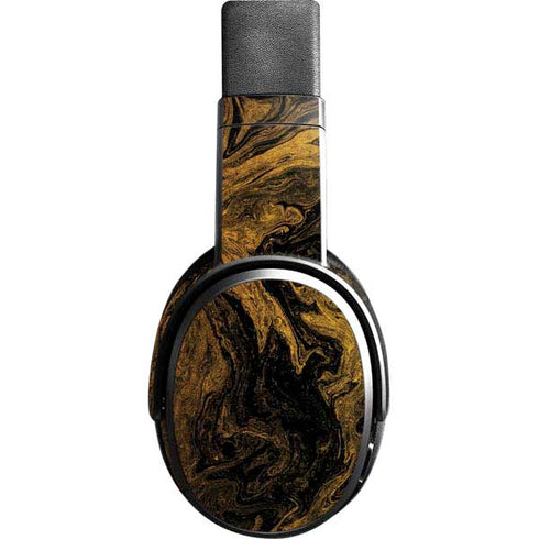 Gold and Black Marble Skullcandy Crusher Wireless Skin