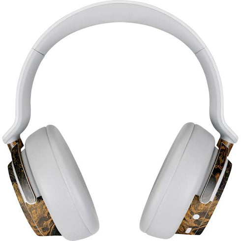 Gold and Black Marble Surface Headphones Skin