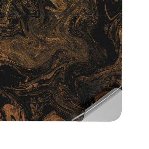 Gold and Black Marble Surface Laptop Studio Skin