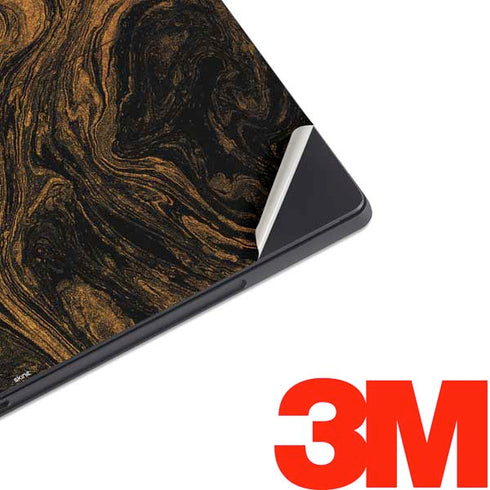 Gold and Black Marble Surface Pro 6 Skin