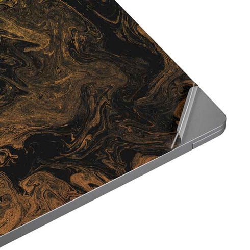 Gold and Black Marble Universal Laptop 13in (10.6 x 7.6in) Skin