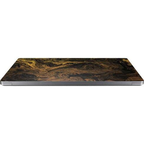 Gold and Black Marble Universal Laptop 15in (12.2 x 8.8in) Skin