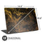 Gold and Black Marble Universal Laptop 18in (14.6 x 10.6in) Skin