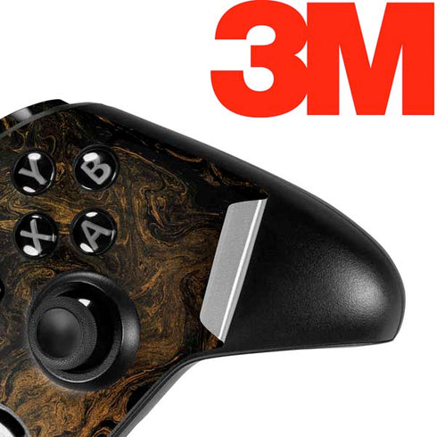 Gold and Black Marble Xbox One Elite Controller Skin