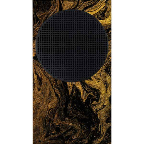 Gold and Black Marble Xbox Series S Skins