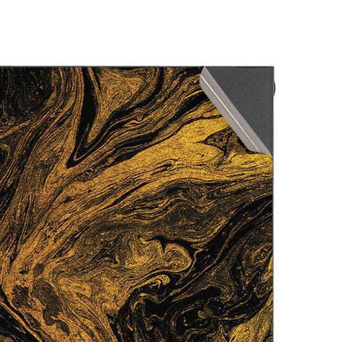 Gold and Black Marble Xbox Series X Console Skin