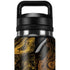 Gold and Black Marble YETI Rambler 26oz Bottle Skin