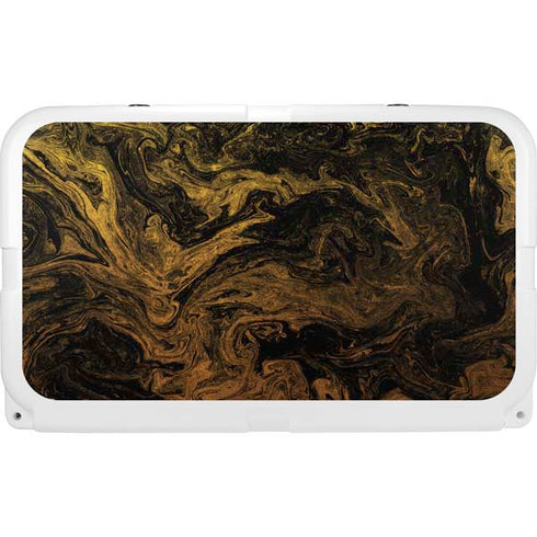 Gold and Black Marble YETI Tundra 45 Hard Cooler Skin
