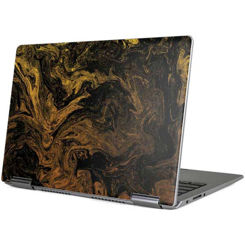 Gold and Black Marble Yoga 710 14in Skin