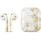 Gold and White Marble Apple AirPods 2 Skin