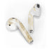 Gold and White Marble Apple AirPods 2 Skin