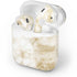 Gold and White Marble Apple AirPods 2 Skin