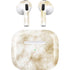 Gold and White Marble Apple AirPods (3rd Gen 2021) Skin