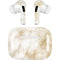 Gold and White Marble Apple AirPods Pro Skin