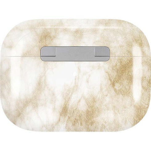 Gold and White Marble Apple AirPods Pro Skin