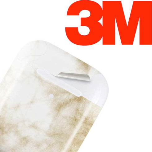 Gold and White Marble Apple AirPods Skin
