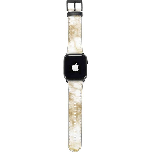 Gold and White Marble Apple Watch Band 38-40mm