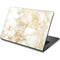 Gold and White Marble Dell Chromebook Skin
