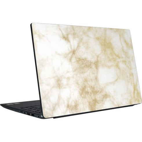 Gold and White Marble Dell Vostro Skin