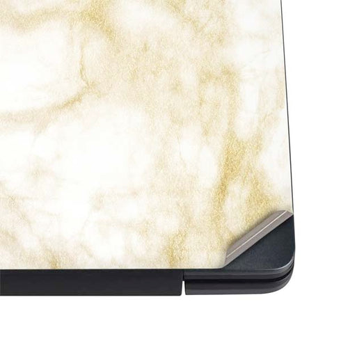 Gold and White Marble Dell Vostro Skin