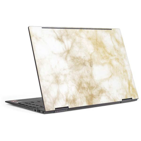 Gold and White Marble HP Envy Skin