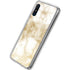 Gold and White Marble Galaxy A10e Clear Case