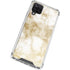 Gold and White Marble Galaxy A12 Clear Case