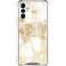Gold and White Marble Galaxy A13 5G Clear Case