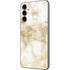 Gold and White Marble Galaxy A14 5G Skin