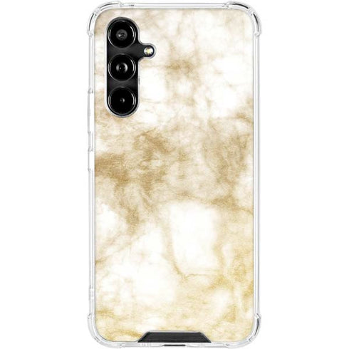 Gold and White Marble Galaxy A54 5G Clear Case