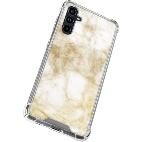 Gold and White Marble Galaxy A54 5G Clear Case