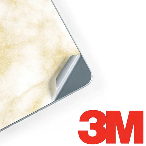 Gold and White Marble Galaxy Book 12in Skin