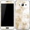 Gold and White Marble Galaxy J3 Skin