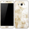 Gold and White Marble Galaxy J7 Skin