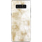 Gold and White Marble Galaxy Note 8 Skin