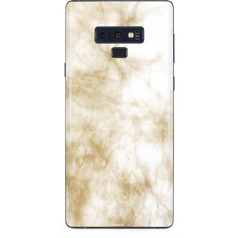 Gold and White Marble Galaxy Note 9 Skin