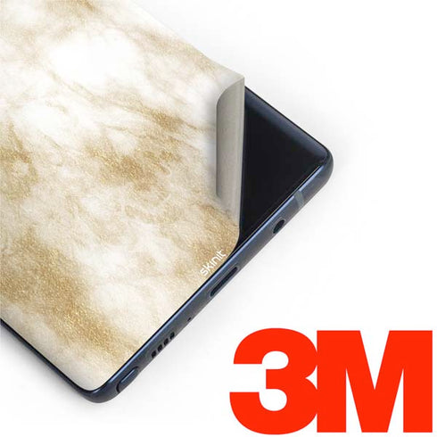 Gold and White Marble Galaxy Note 9 Skin