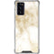 Gold and White Marble Galaxy Note20 5G Clear Case
