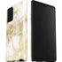 Gold and White Marble Galaxy Note20 5G Pro Case